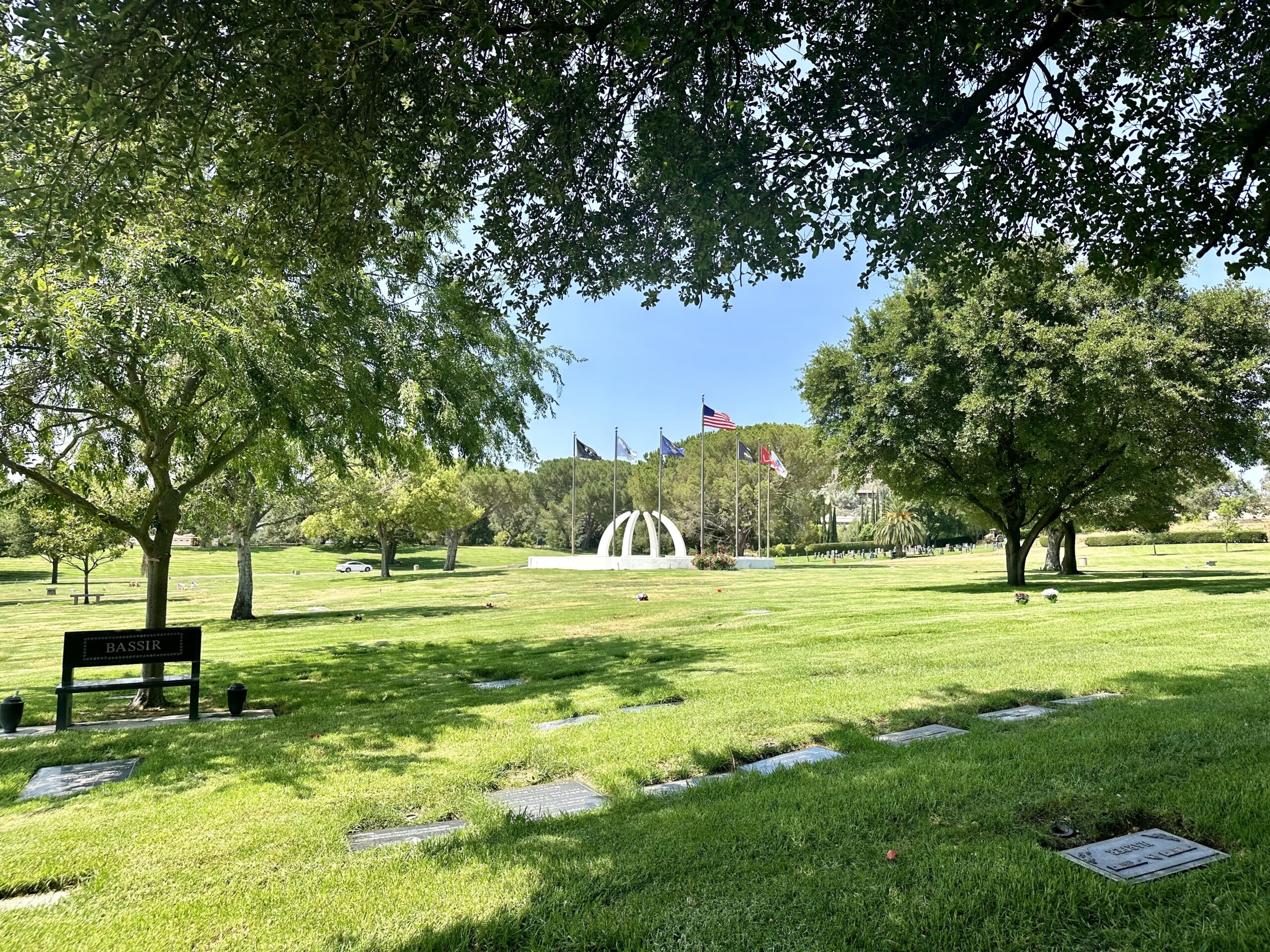 Three grave spaces in Garden of Valor