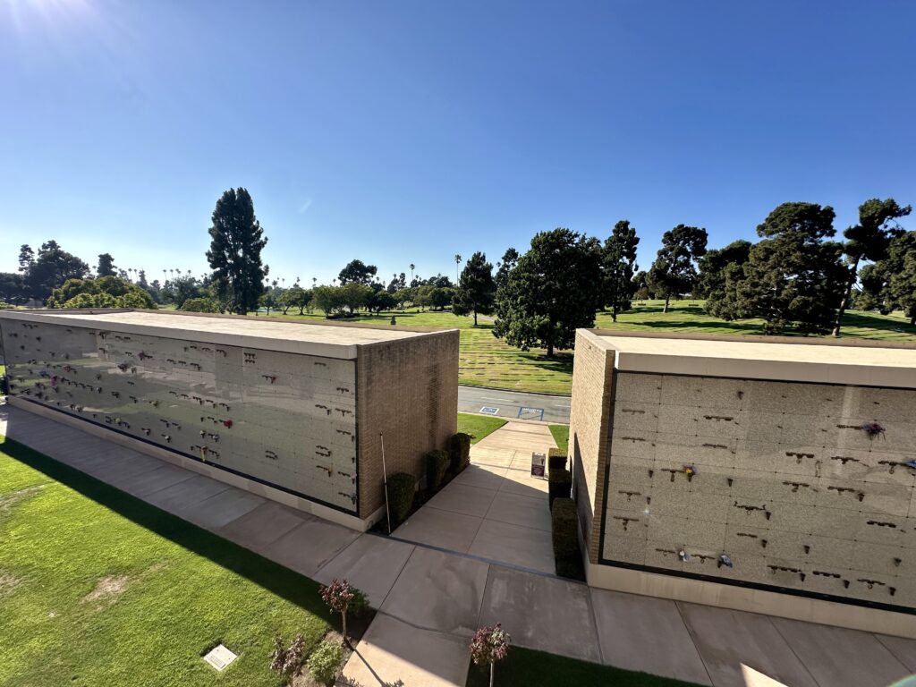 View from Cascade Garden Mausoleum