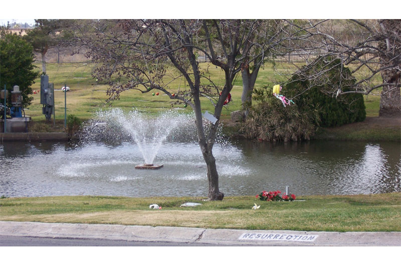 Two grave spaces in Garden of Resurrection