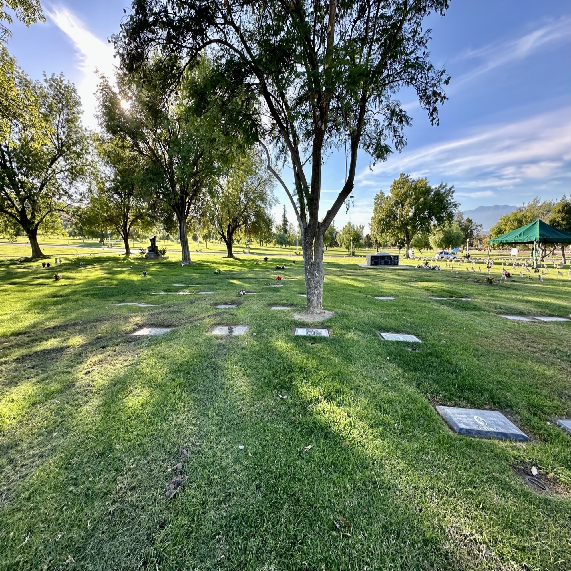 Two grave spaces in Garden of Devotion