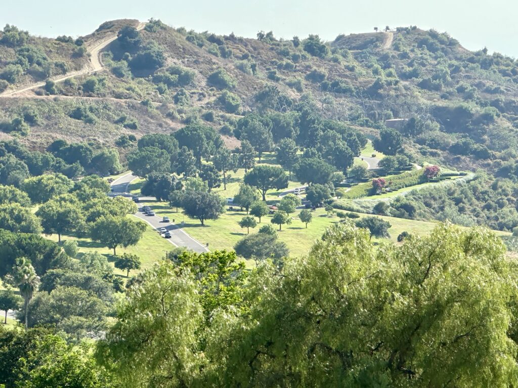 View across Rose Hills from Gratitude, Rose Hills Memorial Park