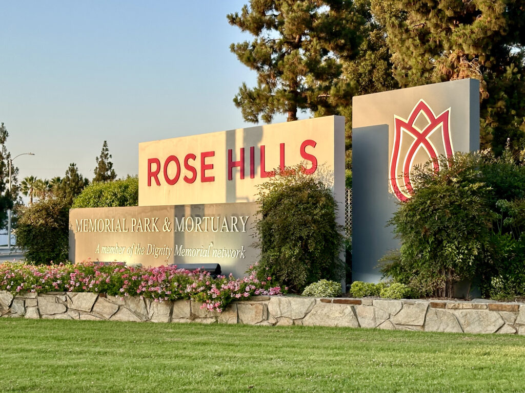 Rose Hills Memorial Park Entrance