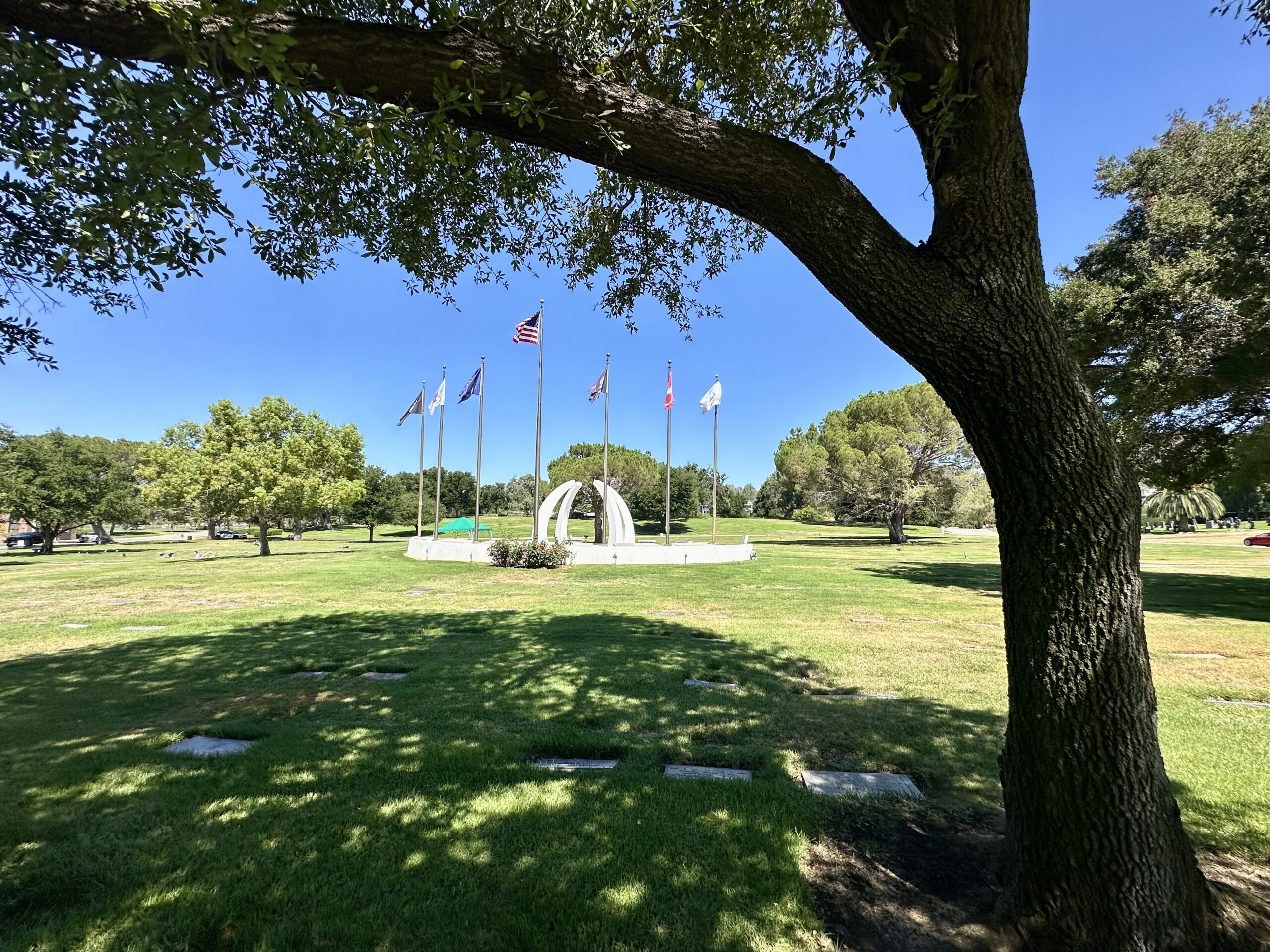 Three grave spaces in Garden of Valor