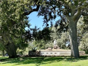 Beautiful spring grounds at Valley Oaks Memorial Park, a premier location served by Bayer Cemetery Brokers.