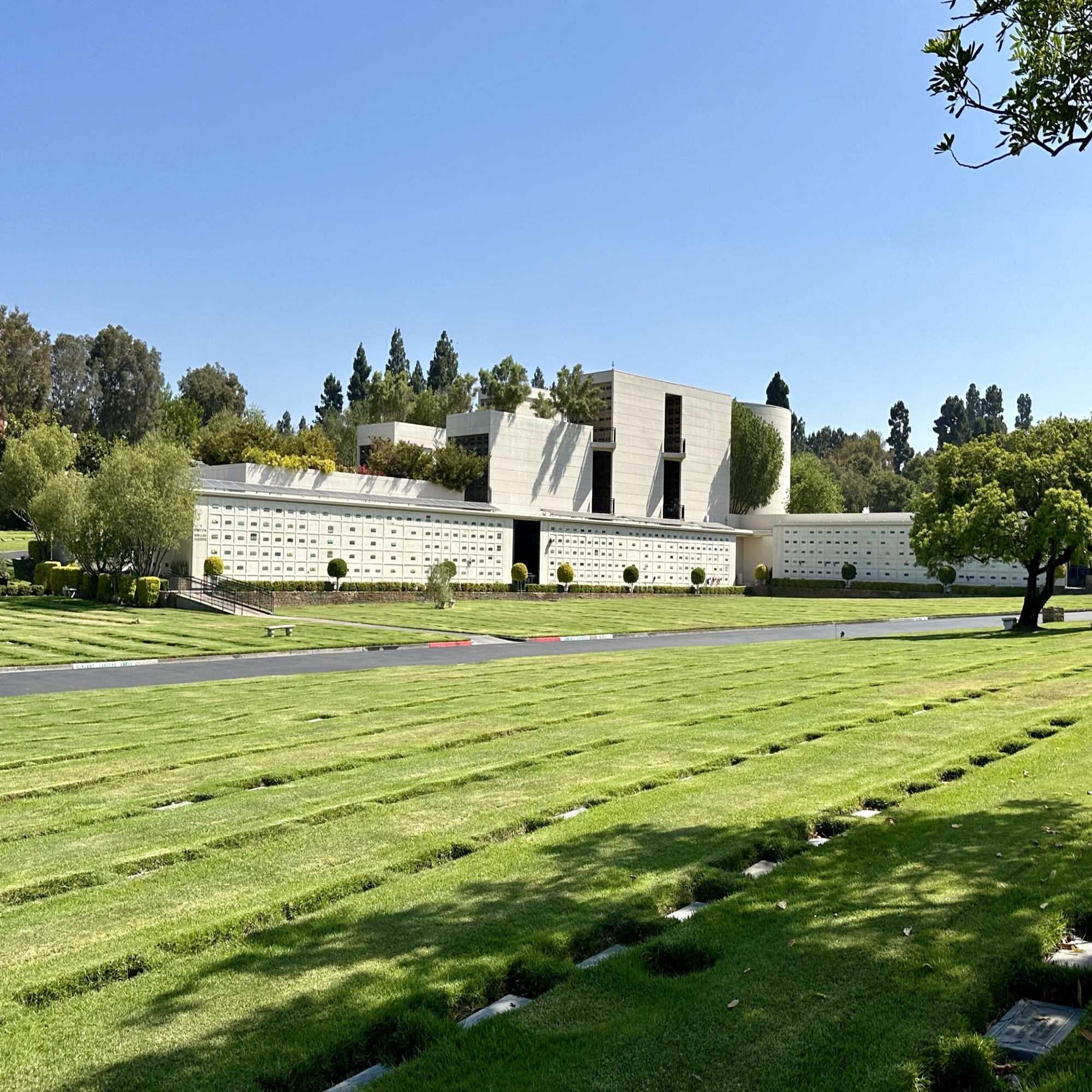 Serene grounds at Hillside Memorial Park, Southern California Jewish Cemetery
