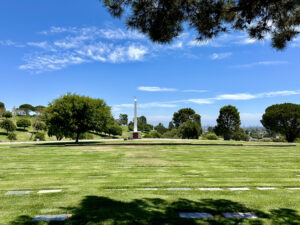 Beautiful spring grounds at Green Hills Memorial Park, a premier location served by Bayer Cemetery Brokers.