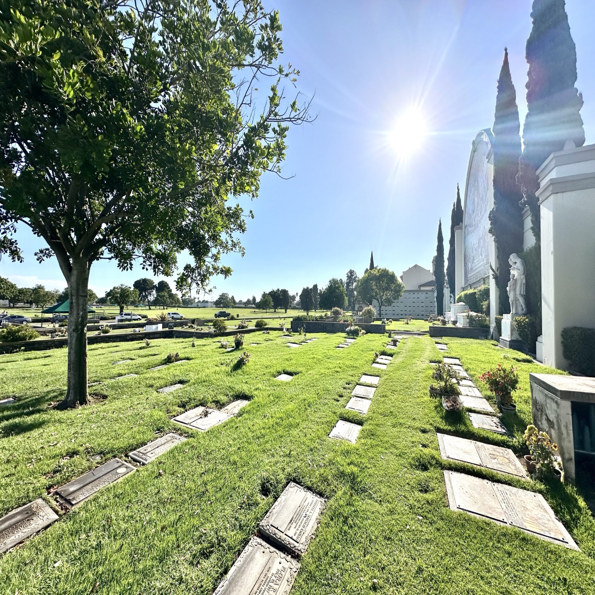 Double depth lawn crypt in the Gardens of Sacrament