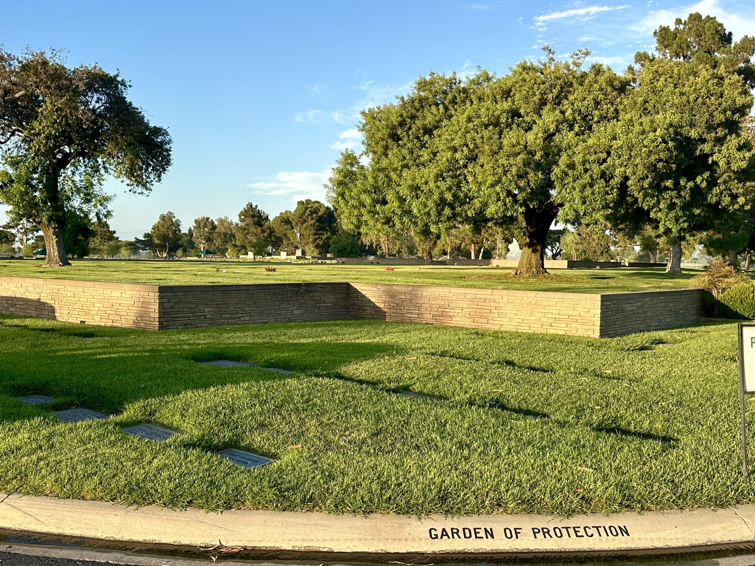 Two adjoining grave spaces in Garden of Protection