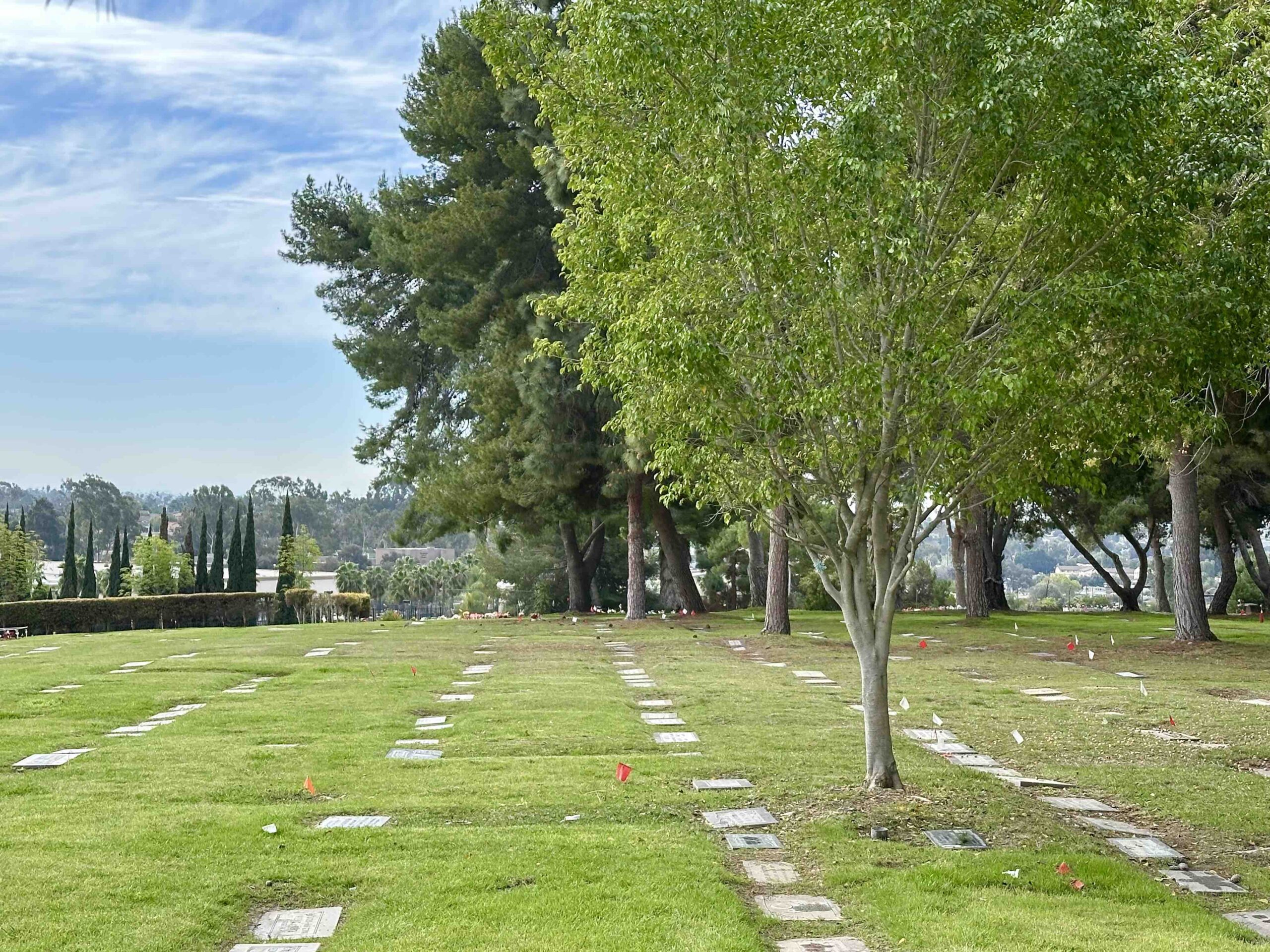 Double depth lawn crypt in Garden of Peace