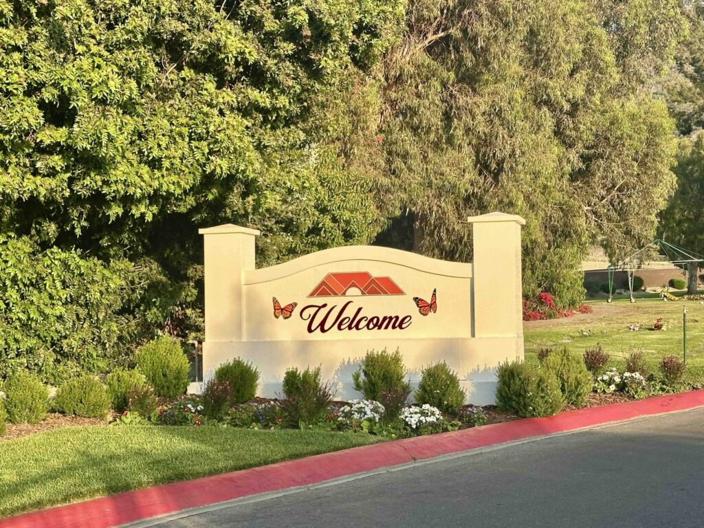 Conejo Mountain Memorial Park Welcome Sign Bayer Cemetery Brokers