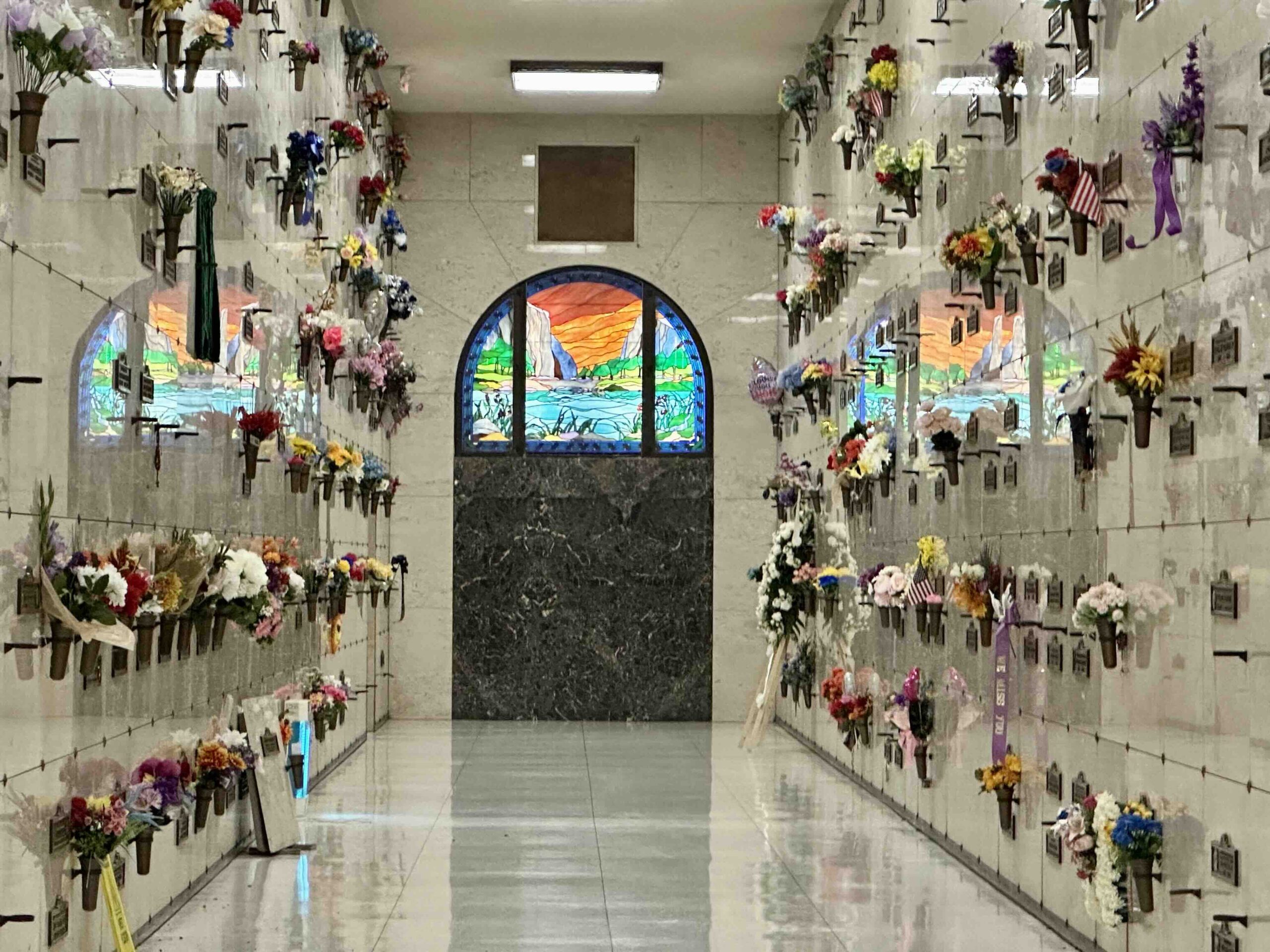 True companion crypt in Sanctuary of the Sierra, Sunset Mission Mausoleum