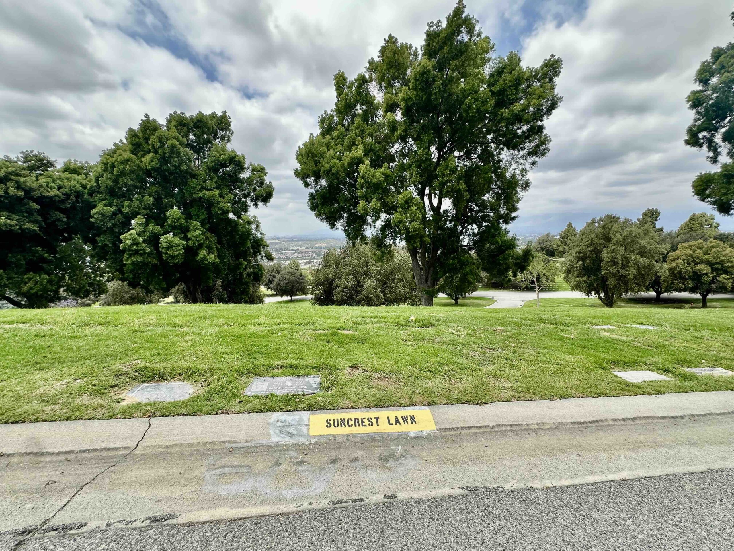 Two grave spaces in Suncrest