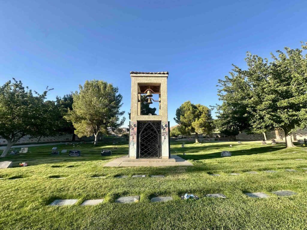Bell Tower Victor Valley Memorial Park Victorville Bayer Cemetery Brokers