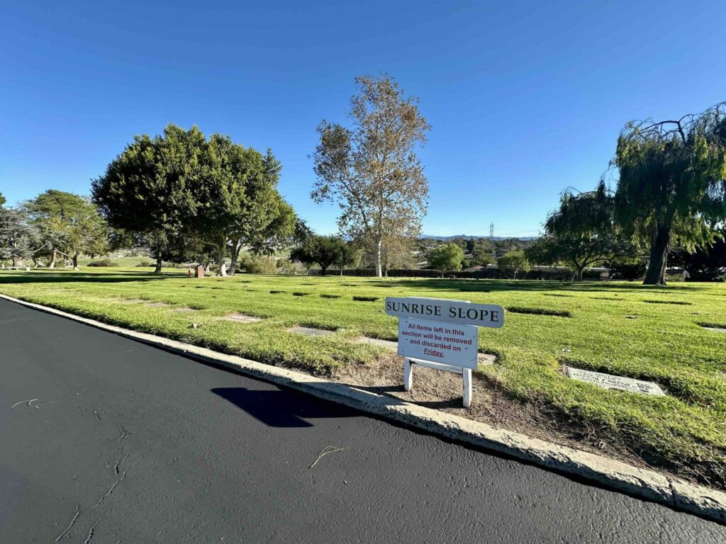 Sunrise Slope at Eternal Hills Memorial Park Oceanside - Bayer Cemetery Brokers