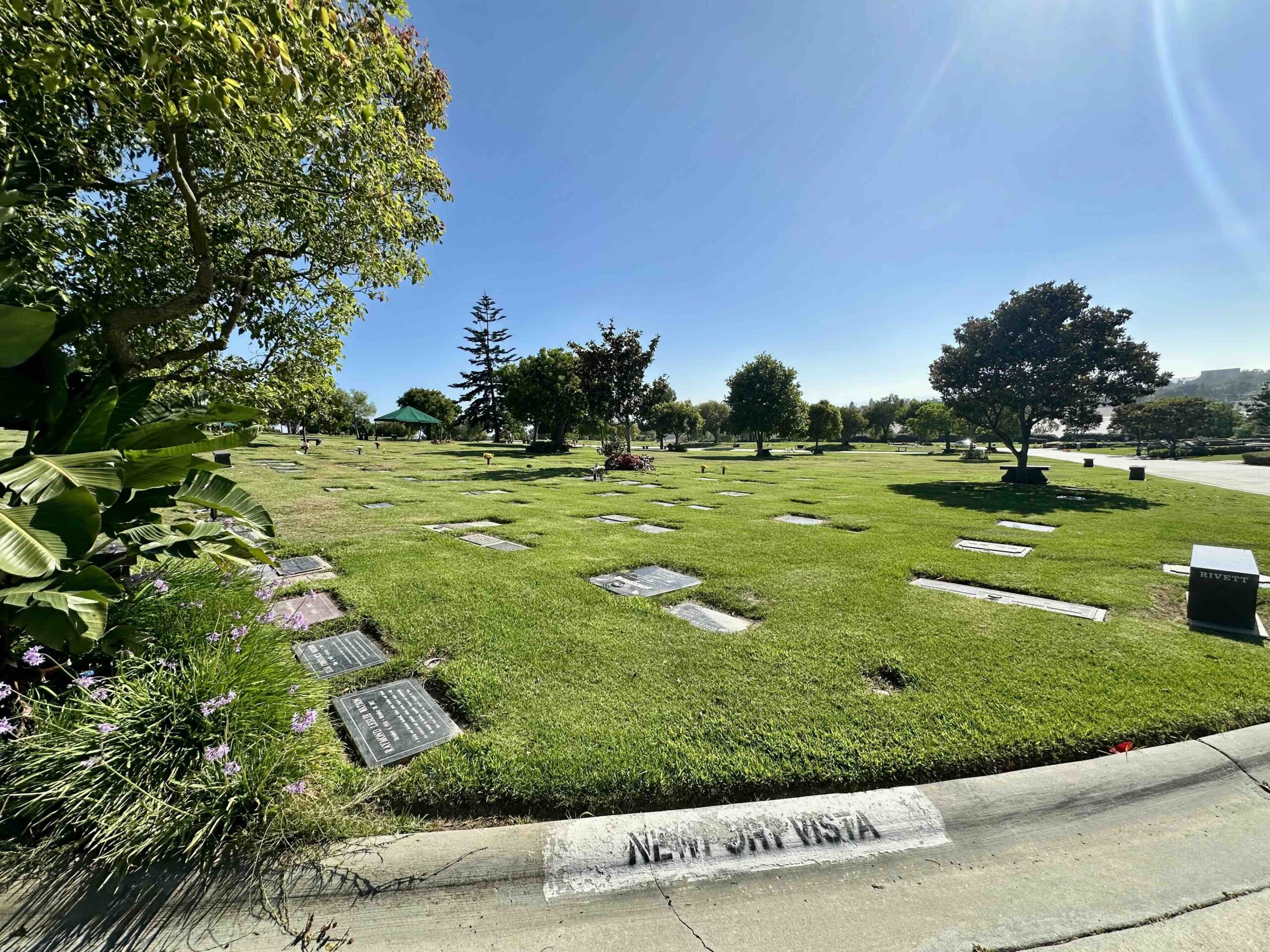 Double depth lawn crypt in Newport Vista