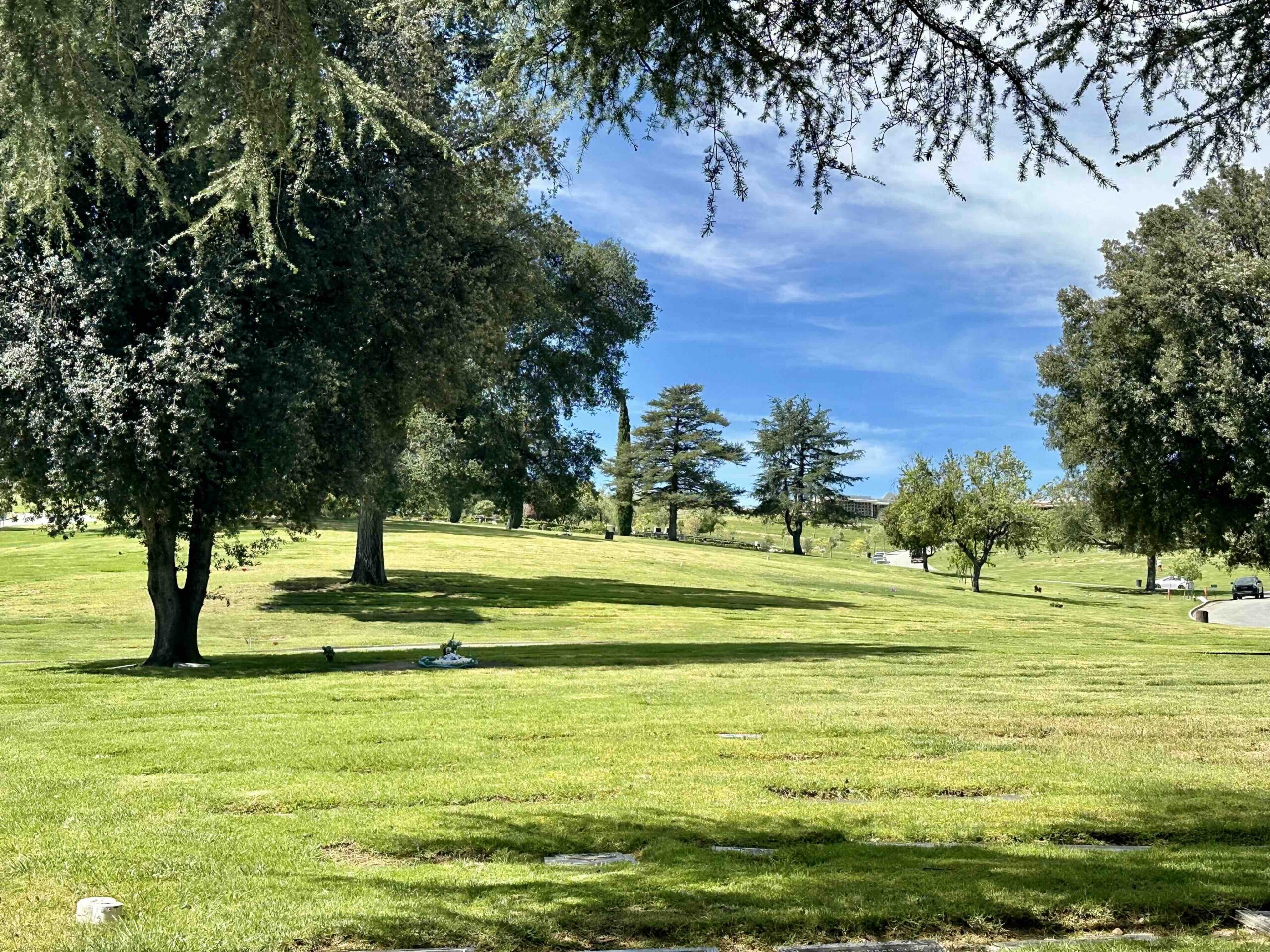 Three grave spaces together in Garden of Devotion