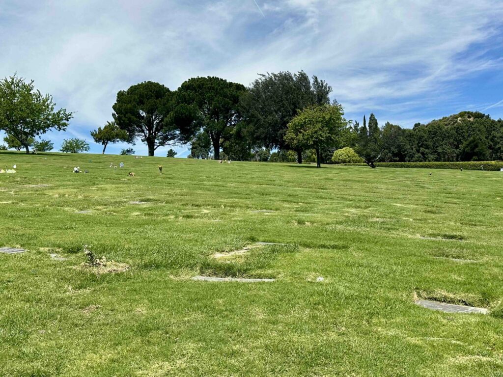 Eternal Valley Memorial Park Newhall View of Hope Lawn 5- Bayer Cemetery Brokers