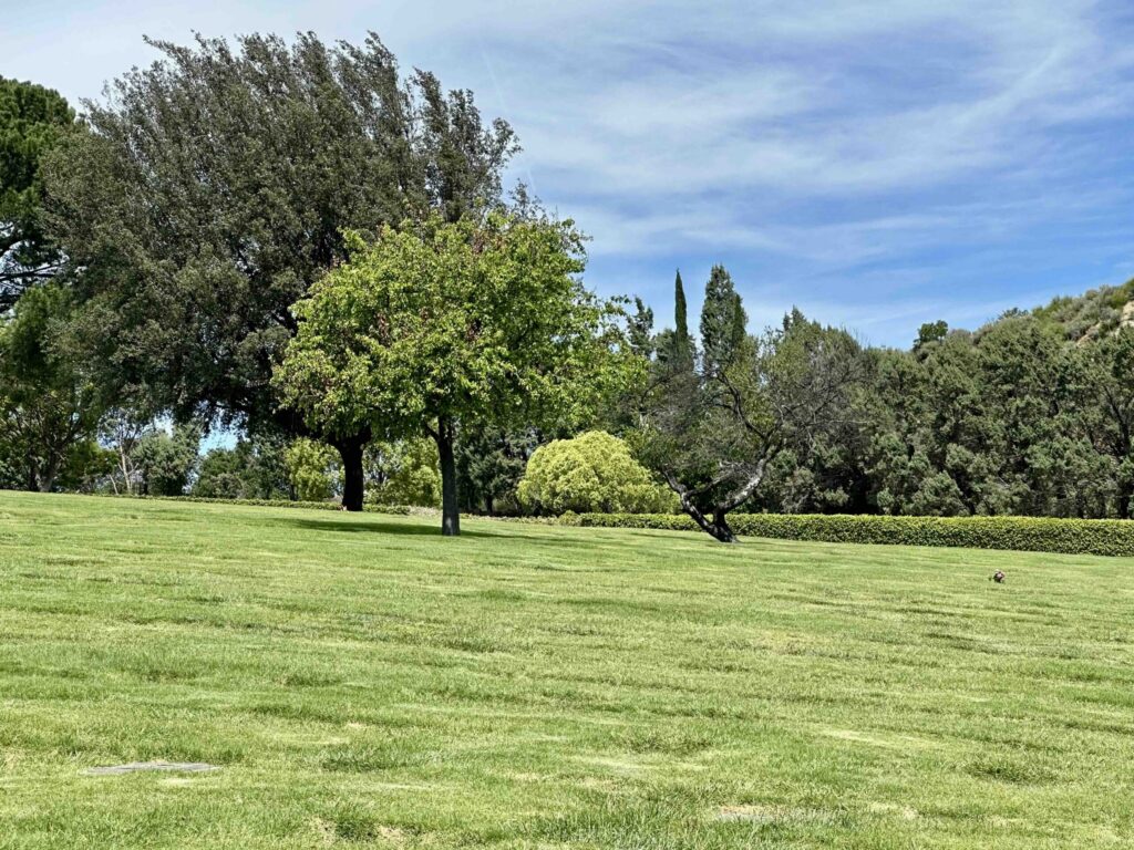 Eternal Valley Memorial Park Newhall View of Hope Lawn 4- Bayer Cemetery Brokers