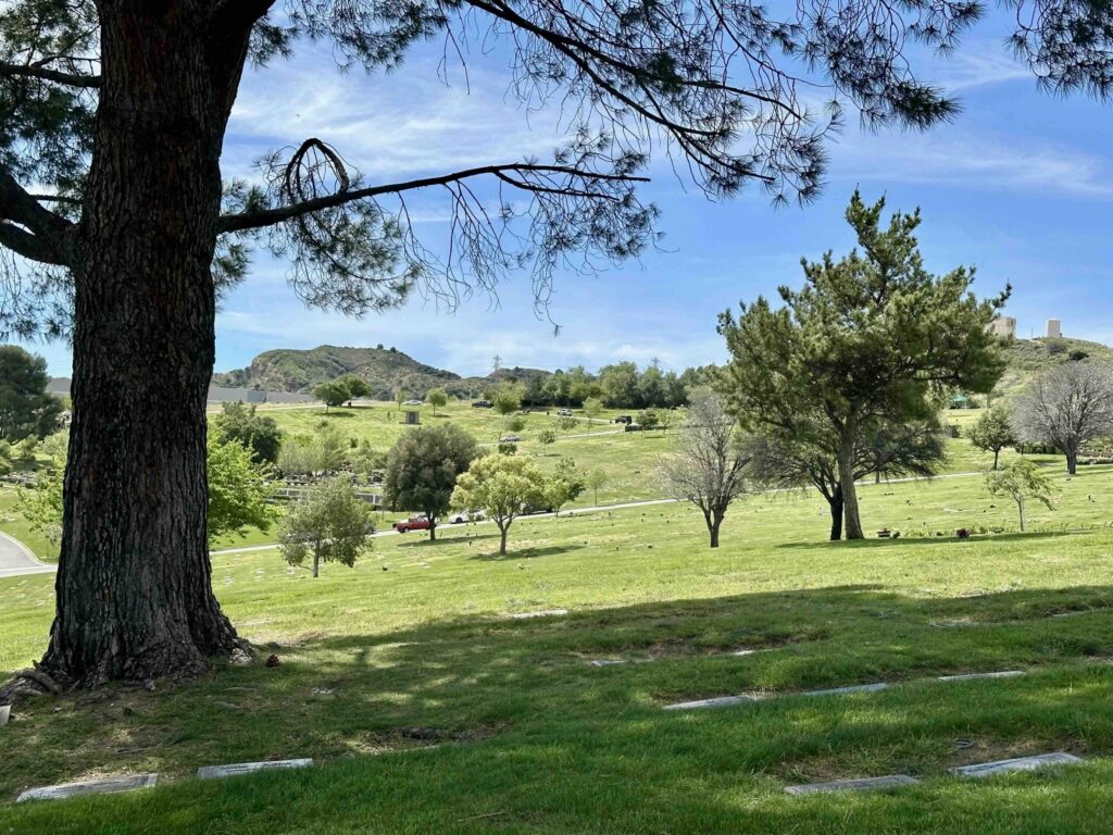 Eternal Valley Memorial Park Newhall View of Hope Lawn 3- Bayer Cemetery Brokers