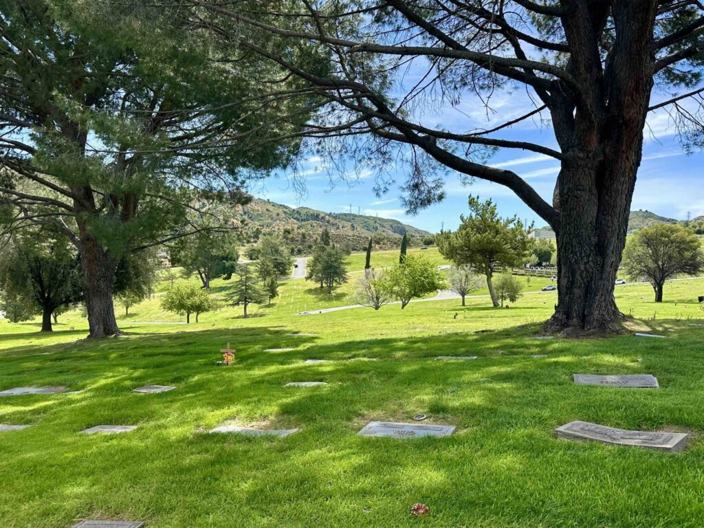 Eternal Valley Memorial Park Newhall View of Hope Lawn 2- Bayer Cemetery Brokers