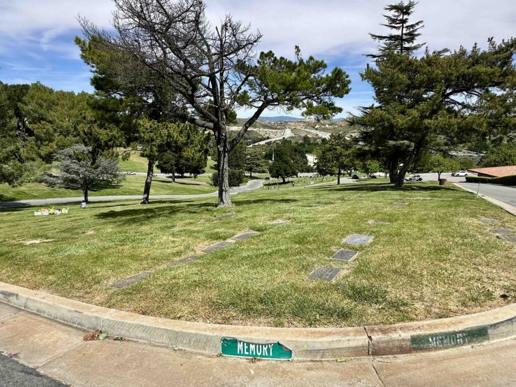 Eternal Valley Memorial Park Newhall View of Memory Lawn 4- Bayer Cemetery Brokers