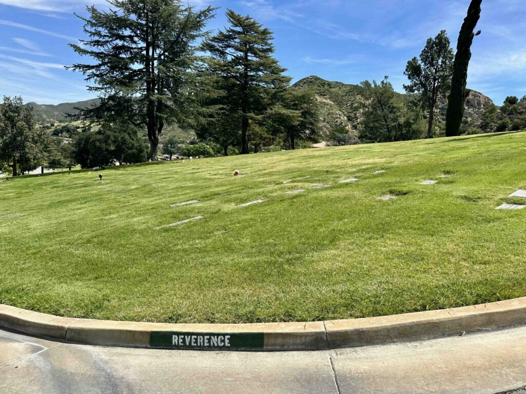 Eternal Valley Memorial Park Newhall Reverence Lawn View 2- Bayer Cemetery Brokers