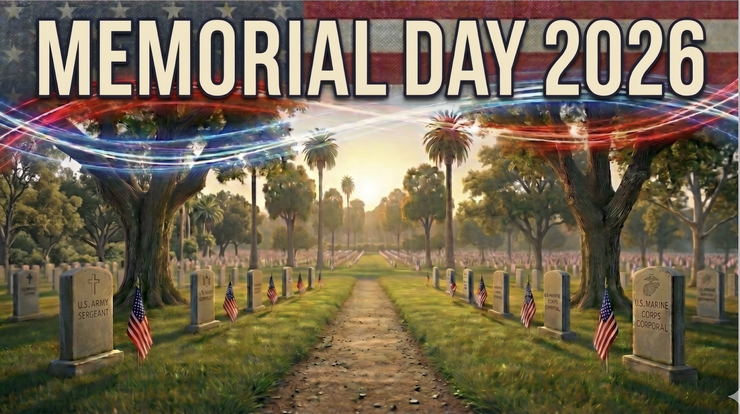 Memorial Day 2026 Bayer Cemetery Brokers Sign Memorial Day cemetery events Southern California