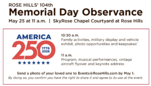 Rose Hills Memorial Day Flier 2026