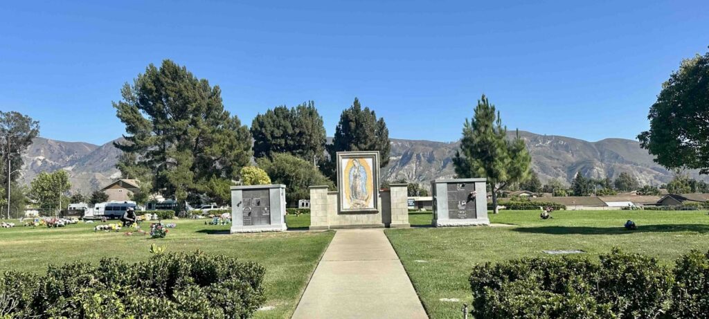 S1 Section view with mountains in the background at Santa Paula Cemetery - Bayer Cemetery Brokers